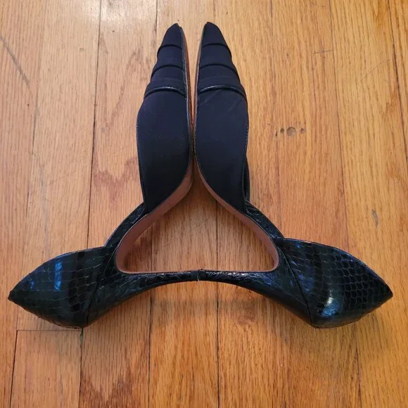 Donald J Pliner 7M Black‎ Pointed Toe Pumps Heels D'Orsay TRYNA - Picture 7 of 8